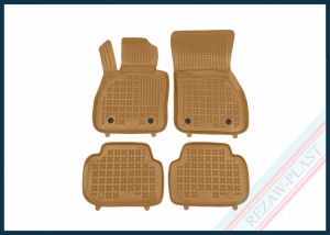 Dywaniki samochodowe TPE (gumowe) beżowe pasują do: Mini CLUBMAN II (F54) 2015 - 2024