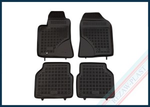 Dywaniki samochodowe TPE (gumowe) czarne pasują do: Toyota AVENSIS II 2003 - 2009