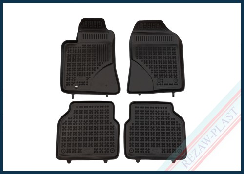 Dywaniki samochodowe TPE (gumowe) czarne pasują do: Toyota AVENSIS II 2003 - 2009
