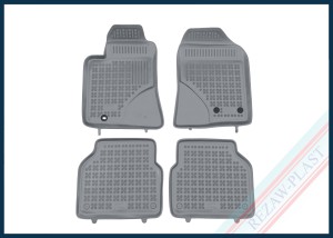 Dywaniki samochodowe TPE (gumowe) szare pasują do: Toyota AVENSIS II 2003 - 2009