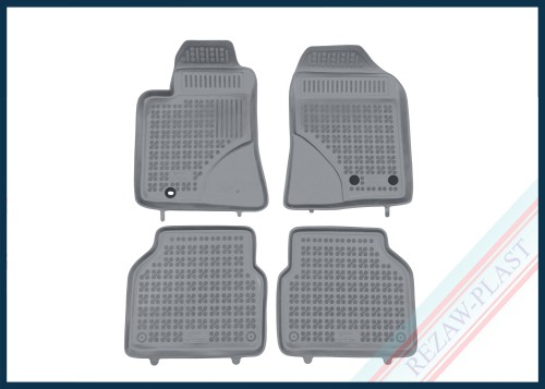 Dywaniki samochodowe TPE (gumowe) szare pasują do: Toyota AVENSIS II 2003 - 2009