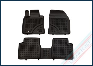 Dywaniki samochodowe TPE (gumowe) czarne pasują do: Toyota AVENSIS III 2009 - 2018