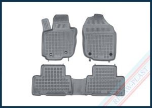 Dywaniki samochodowe TPE (gumowe) szare pasują do: Toyota RAV4 III 2005 - 2012