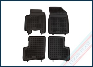 Dywaniki samochodowe TPE (gumowe) czarne pasują do: Toyota YARIS I 1999 - 2005