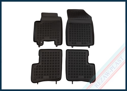 Dywaniki samochodowe TPE (gumowe) czarne pasują do: Toyota YARIS I 1999 - 2005