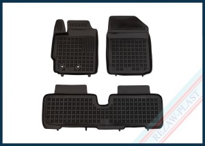 Dywaniki samochodowe TPE (gumowe) czarne pasują do: Toyota URBAN CRUISER 2008 - 2014, YARIS II 2005 - 2011