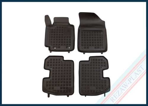 Dywaniki samochodowe TPE (gumowe) czarne pasują do: Toyota YARIS I 1999 - 2005