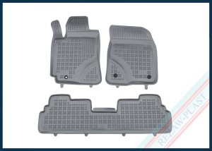 Dywaniki samochodowe TPE (gumowe) szare pasują do: Toyota COROLLA VERSO II 2004 - 2009