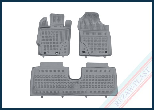 Dywaniki samochodowe TPE (gumowe) szare pasują do: Toyota YARIS III 2011 - 2020