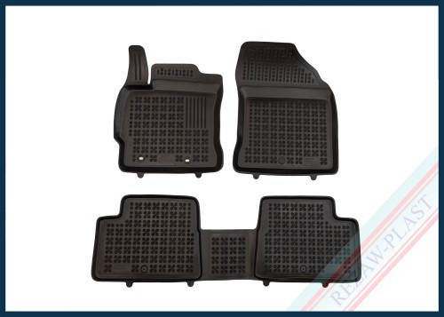 Dywaniki samochodowe TPE (gumowe) czarne pasują do: Toyota AURIS II 2012 - 2018