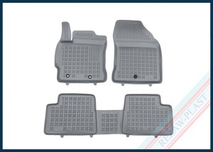 Dywaniki samochodowe TPE (gumowe) szare pasują do: Toyota AURIS II 2012 - 2018