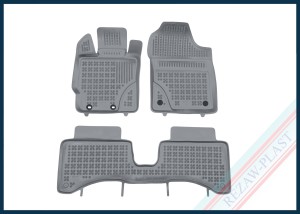 Dywaniki samochodowe TPE (gumowe) szare pasują do: Toyota YARIS III 2012 - 2014