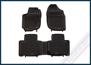 Dywaniki samochodowe TPE (gumowe) czarne pasują do: Toyota RAV4 IV 2013 - 2018