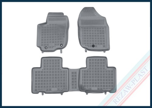 Dywaniki samochodowe TPE (gumowe) szare pasują do: Toyota RAV4 IV 2013 - 2018