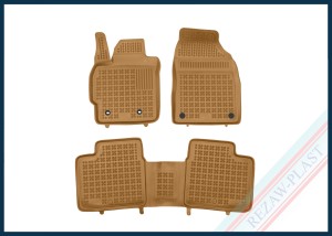 Dywaniki samochodowe TPE (gumowe) beżowe pasują do: Toyota COROLLA XI (E160) 2012 - 2018