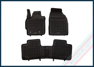 Dywaniki samochodowe TPE (gumowe) czarne pasują do: Toyota COROLLA XI (E160) 2012 - 2018
