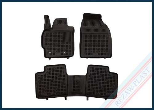 Dywaniki samochodowe TPE (gumowe) czarne pasują do: Toyota COROLLA XI (E160) 2012 - 2018