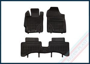 Dywaniki samochodowe TPE (gumowe) czarne pasują do: Toyota YARIS III 2014 - 2020