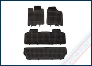 Dywaniki samochodowe TPE (gumowe) czarne pasują do: Toyota SIENNA III 2010 - 2020