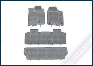 Dywaniki samochodowe TPE (gumowe) szare pasują do: Toyota SIENNA III 2010 - 2020