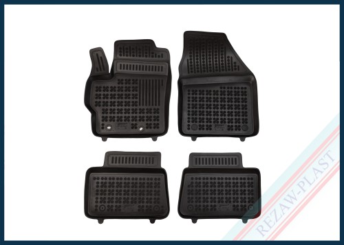 Dywaniki samochodowe TPE (gumowe) czarne pasują do: Mazda 2 IV Hybrid 2022 -, Toyota YARIS IV 2020 -