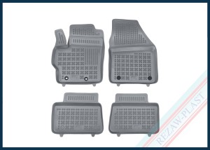 Dywaniki samochodowe TPE (gumowe) szare pasują do: Mazda 2 IV Hybrid 2022 -, Toyota YARIS IV 2020 -