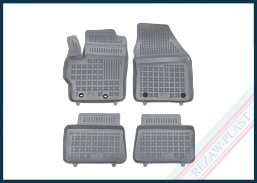 Dywaniki samochodowe TPE (gumowe) szare pasują do: Mazda 2 IV Hybrid 2022 -, Toyota YARIS IV 2020 -
