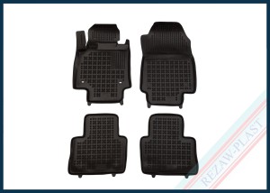 Dywaniki samochodowe TPE (gumowe) czarne pasują do: Toyota RAV4 V 2018 - 2026