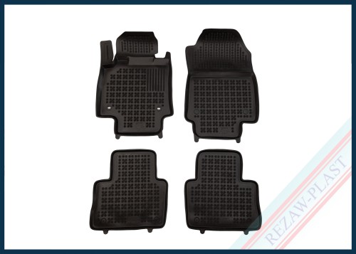 Dywaniki samochodowe TPE (gumowe) czarne pasują do: Toyota RAV4 V 2018 - 2026