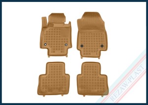 Dywaniki samochodowe TPE (gumowe) beżowe pasują do: Toyota RAV4 V 2018 - 2026