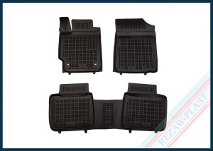 Dywaniki samochodowe TPE (gumowe) czarne pasują do: Toyota CAMRY VII (XV40) 2007 - 2011