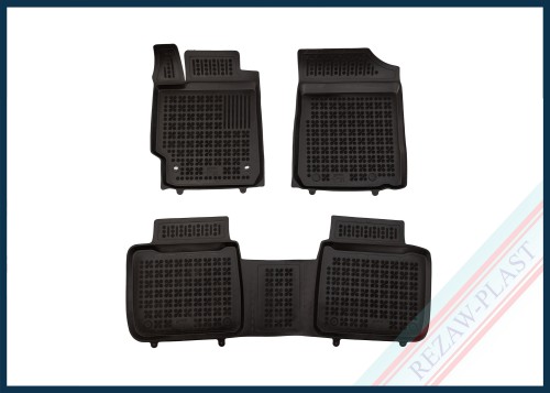 Dywaniki samochodowe TPE (gumowe) czarne pasują do: Toyota CAMRY VII (XV40) 2007 - 2011