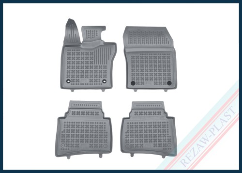 Dywaniki samochodowe TPE (gumowe) szare pasują do: Toyota PRIUS V (XW60) 2023 -