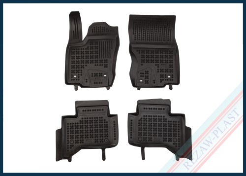 Dywaniki samochodowe TPE (gumowe) czarne pasują do: Toyota LAND CRUISER J250 2024 -