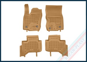 Dywaniki samochodowe TPE (gumowe) beżowe pasują do: Toyota LAND CRUISER J250 2024 -