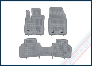 Dywaniki samochodowe TPE (gumowe) szare pasują do: Ford TOURNEO COURIER I 2014 - 2023