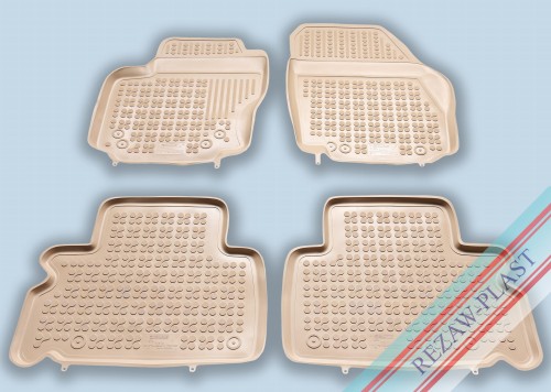 Floor mats beige fits to: Ford GALAXY II 2006 - 2015, S - MAX I 2006 - 2015