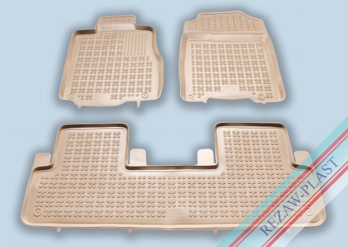 Dywaniki podłogowe beżowe pasują do: HONDA CR - V IV 2012 - 2018