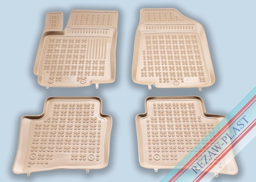Dywaniki podłogowe beżowe pasują do: Kia RIO III 2011 - 2017