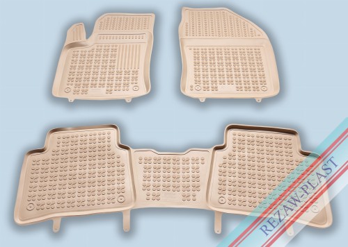 Floor mats beige fit to: Toyota PRIUS IV (XW50) 2015 - 2023, PRIUS PRIME IV (XW50) 2017 - 2023