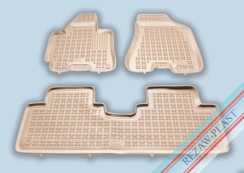 Floor mats beige fits to: HYUNDAI TUCSON I 2004 - 2009