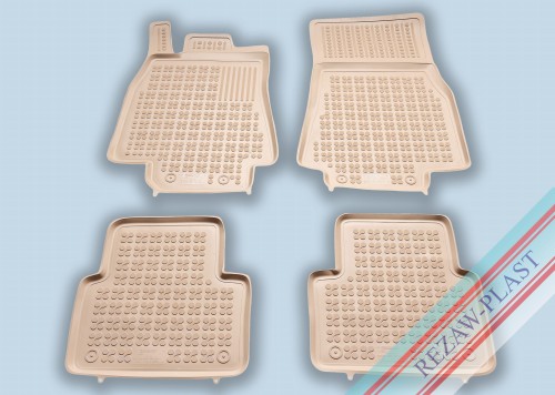 Dywaniki podłogowe beżowe pasują do: Mercedes W169 A - KLASA 2004 - 2012