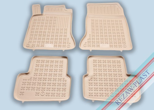 Floor mats beige fit to: Mercedes CLA I C117 2013 - 2019, CLA I X117 2013 - 2019