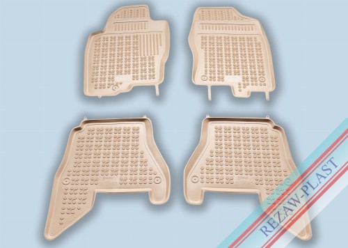 Floor mats beige fit to: Nissan PATHFINDER III 2008 - 2012