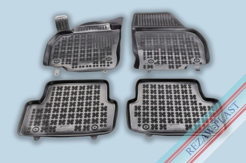 Dywaniki podłogowe czarne pasują do: Volkswagen POLO VI 2017 -