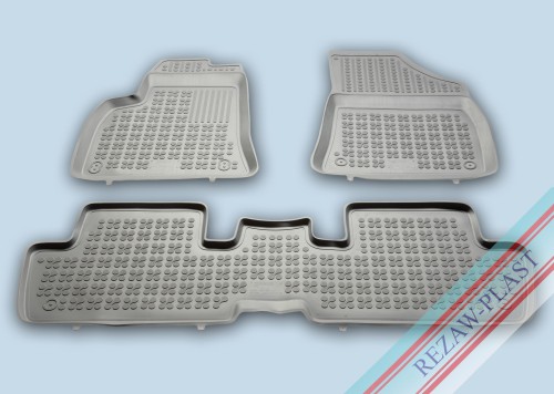Dywaniki podłogowe szare pasują do: Peugeot 3008 I 2009 - 2016