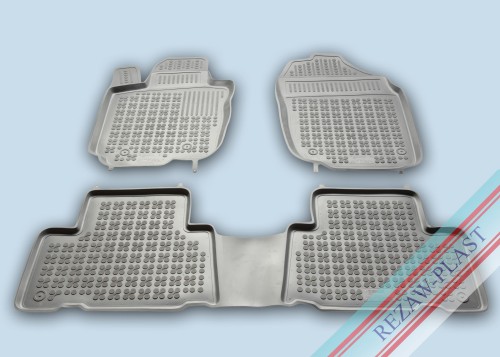 Dywaniki podłogowe szare pasują do: Toyota RAV4 III 2005 - 2012