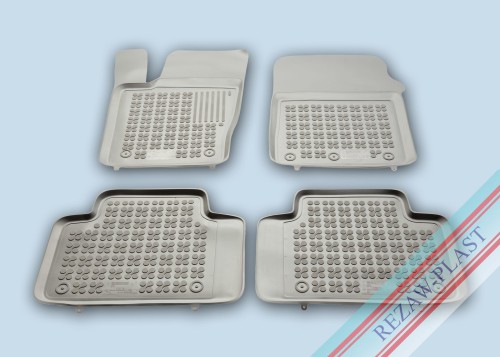 Dywaniki podłogowe szare pasują do: Dodge DURANGO III 2011 -, Jeep GRAND CHEROKEE WK2 2010 - 2021
