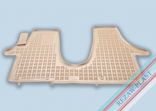 Floor mat beige fits to: Volkswagen TRANSPORTER T5 2003 - 2015, T6 2015 - 2019