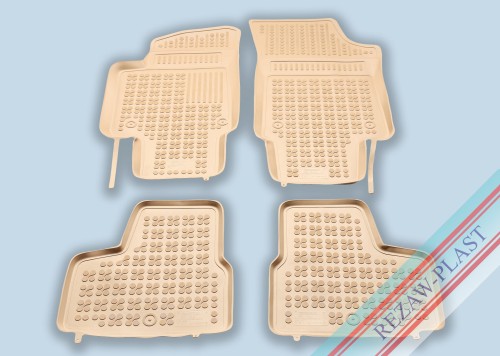 Floor mats beige fit to: Seat MII 2012 - 2018, Skoda CITIGO 2011 - 2019, Volkswagen UP 2011 -